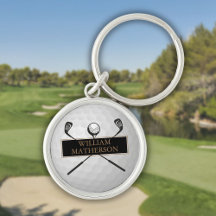 Golfe Dourado e Negro Personalizado e Bola