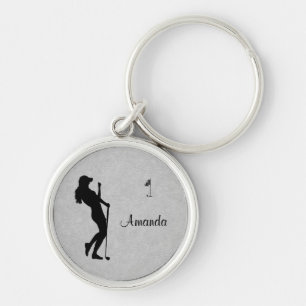 Chaveiro Golfe Feminino Aparência de Couro