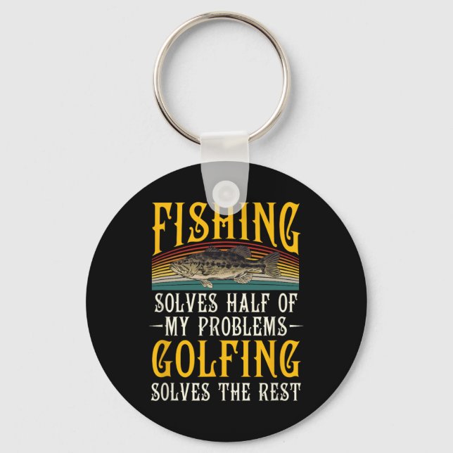 Chaveiro Golfe Resolve O Resto Dos Meus Problemas Pesca Hob (Frente)