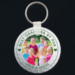 Chaveiro Golfer BEST GRANDMA BY PAR Photo Custom<br><div class="desc">Create a unique, personalized photo keychain for the golfer grandmother with the editable funny golf title BEST GRANDMPA BY PAR (change to NANA GAMMY MIMI or other nickname) and your custom text at the bottom (the sample shows LOVE & HUGS) accented by hearts in your choice of colors (shown in...</div>