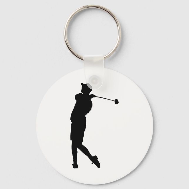 Chaveiro Golfer Silhouette (Frente)