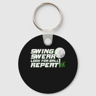 Chaveiro Golfer Swing Sweat Procura Bola
