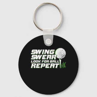 Chaveiro Golfer Swing Sweat Procura Bola
