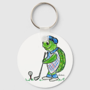 Chaveiro Golfing da tartaruga