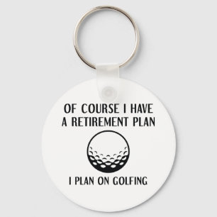 Chaveiro Golfing do plano de aposentação