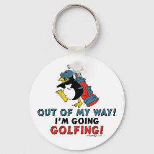 Chaveiro Golfing Penguin