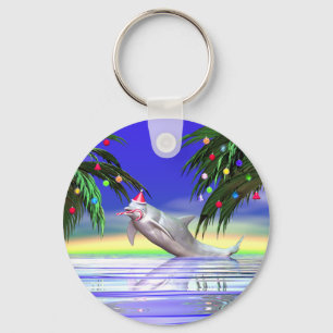 Chaveiro Golfinho de Natal tropical