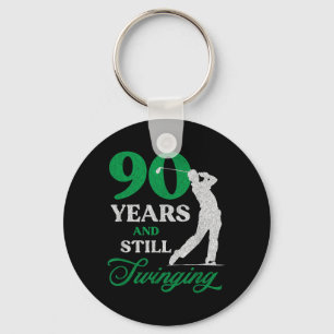 Chaveiro Golfista de 90 anos de idade_ Citação de golfe Gol