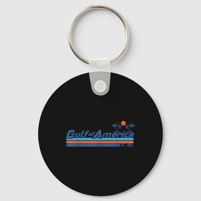 Chaveiro Golfo Da América Dos Eua Leste 2025 Bandeira Ameri (Frente)
