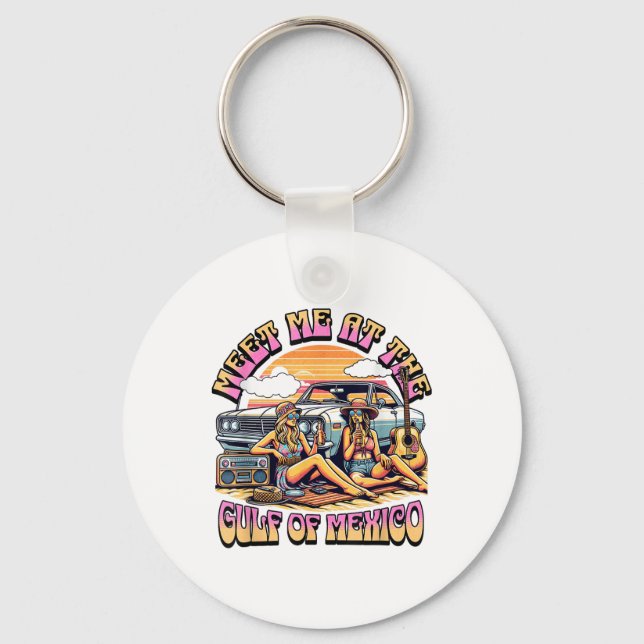 Chaveiro Golfo De Groovy Summer Do México Forever Beach Gol (Frente)