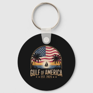 Chaveiro Golfo Dos Eua América 2025 Vintage Retro-American