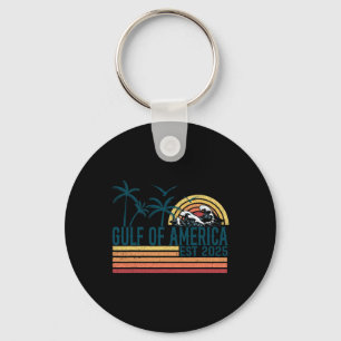 Chaveiro Golfo Dos Eua América Leste 2025 Retro Vintage Bea
