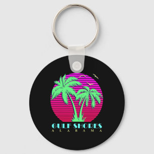 Chaveiro Golfo Pérsico Albânia 80s Palm Trees Verão Sunset