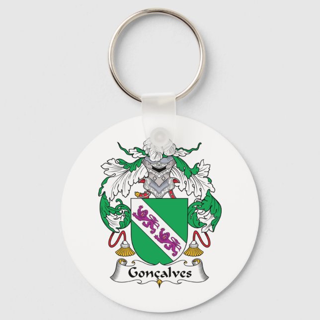 Chaveiro Gonbeves Family Crest (Frente)