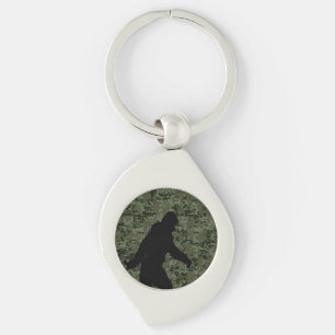 Chaveiro Gone Squatchin Silhouette on Digital Camouflage