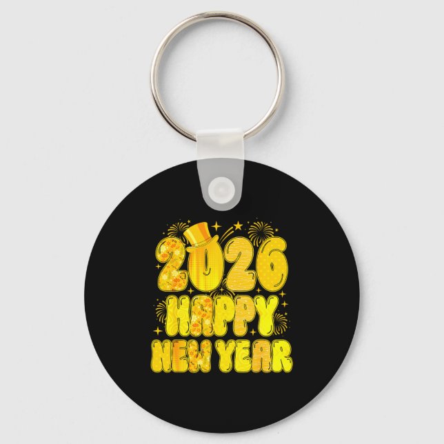 Chaveiro Goodbye 2025 Happy New Year 2026 Women Girl Kids  (Frente)