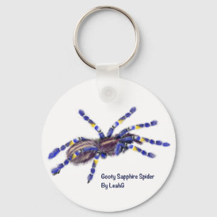 Chaveiro Gooty Sapphire Tarantula Spider Personalizado