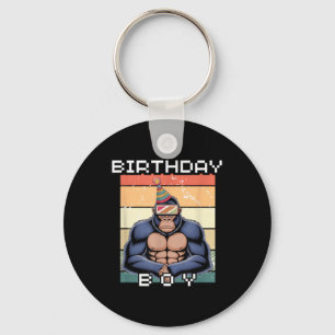 Chaveiro Gorilla Birthday Decora Macaco Tag Vr Gamer