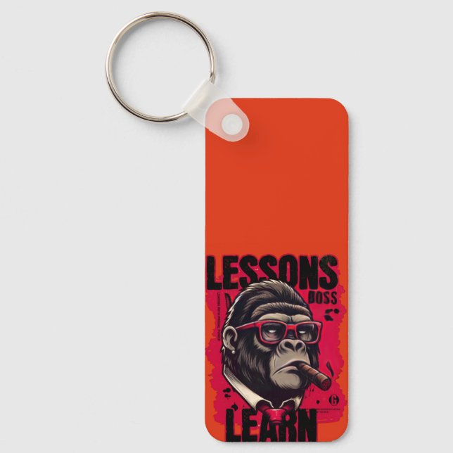 Chaveiro Gorilla Boss Lessons Learn Keychain (Frente)