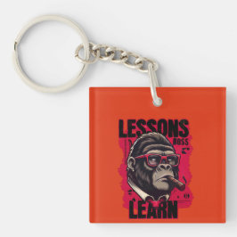 Chaveiro Gorilla Boss Lessons Learn Keychain