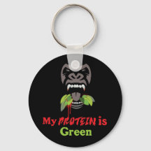 Gorilla Button Key Ring