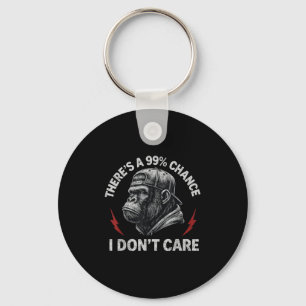 Chaveiro Gorilla Engraçado Há 99% de chance de eu não me im