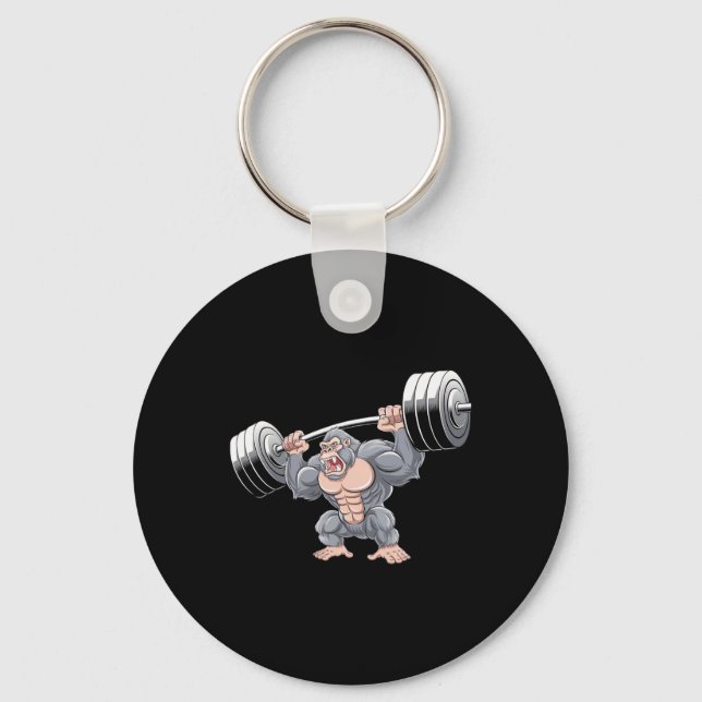 Chaveiro Gorilla Weightlifting Fitness Gym Training Bodybui (Frente)