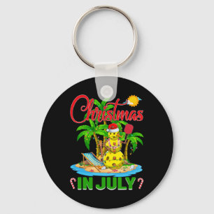 Chaveiro Gorro de Natal engraçado de Pickleball havaiano no