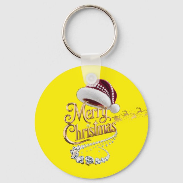 Chaveiro Gorro de Natal fofo (Frente)