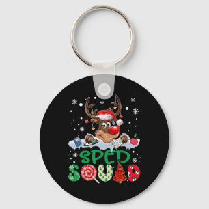 Chaveiro Gorros de Papai Noel de Renas Equipe Sped Professo