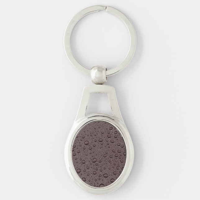 Chaveiro Gotas de água marrom da Maroon (Frente)