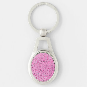 Chaveiro Gotas de água rosa quente