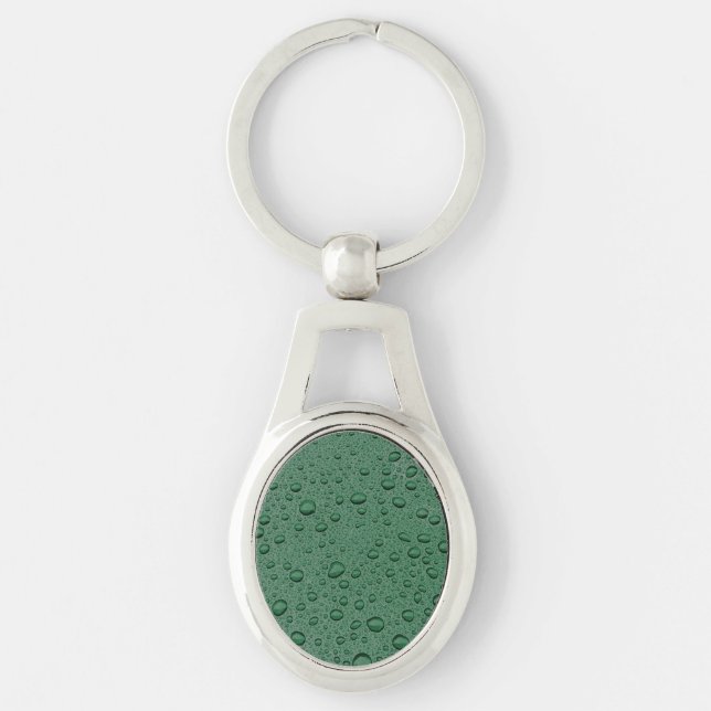 Chaveiro Gotas de água verde (Frente)