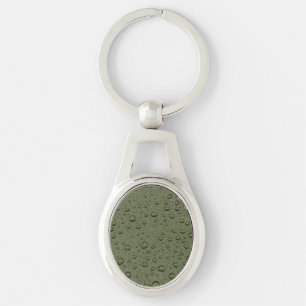 Chaveiro Gotas de água verde-oliva
