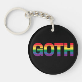 Chaveiro Goth LGBTQ+ Regenbogen