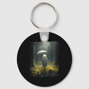 Chaveiro Gótica Forest Vintage Floral Ghost Halloween Haunt