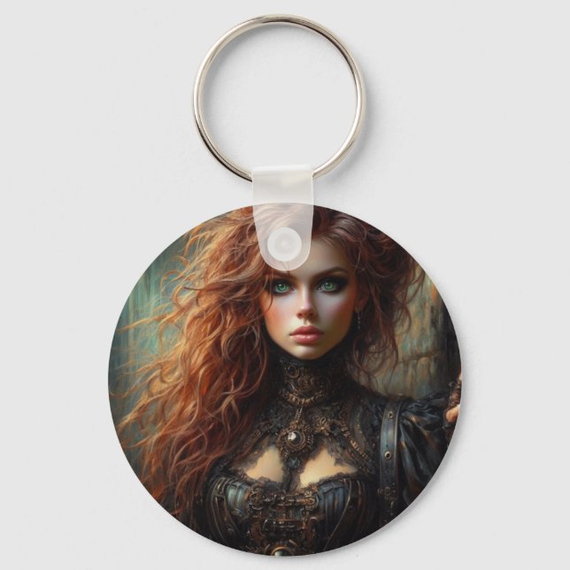 Chaveiro Gótica steampunk feminina  (Frente)