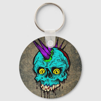 Chaveiro Gótica Zombie Punk Skull