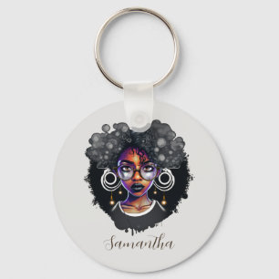 Chaveiro Gótico Afro Mulher