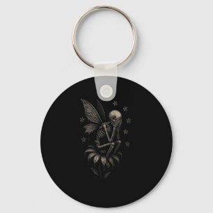 Chaveiro Gótico Emo Fairycore Tee Triste Chorando Esqueleto