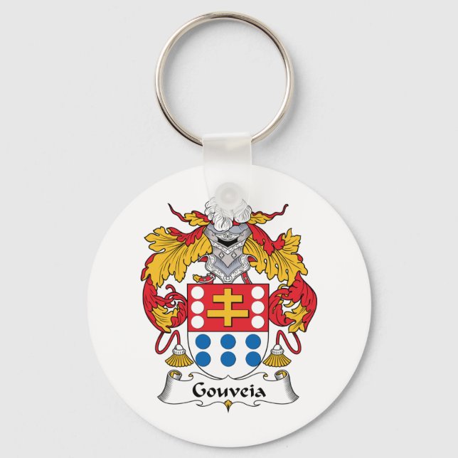 Chaveiro Gouveia Family Crest (Frente)