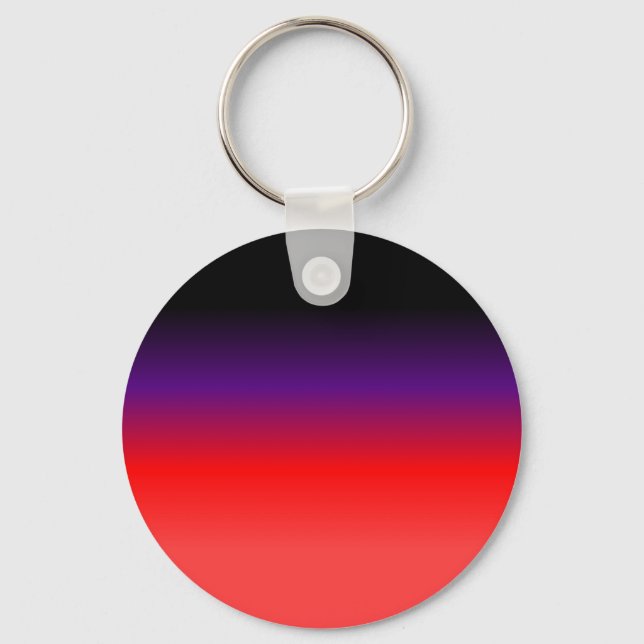 Chaveiro Gradiente Preto, Roxo e Vermelho (Frente)