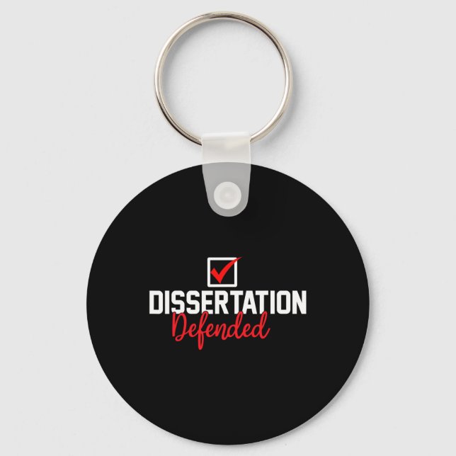 Chaveiro Graduação de Phd do Formando Phd Defendida por Dis (Frente)