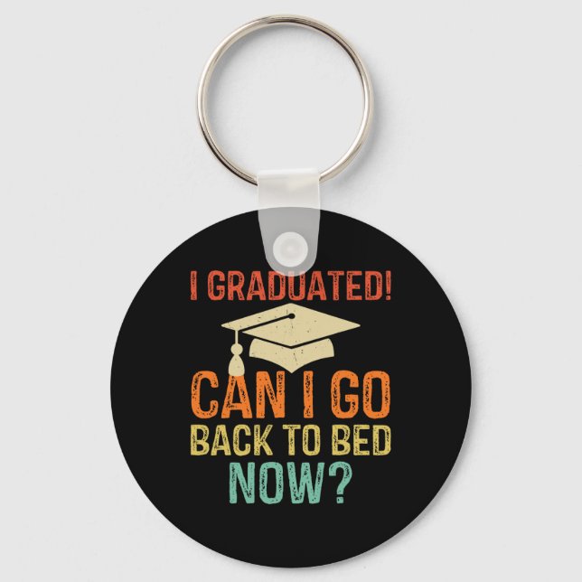 Chaveiro Graduação Retro Posso Voltar Para a Cama Agora Fac (Frente)