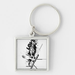 Chaveiro Gráfico 9 da safira de estrela