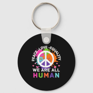 Chaveiro Gráfico Colorido Todos Somos Um Amor De Paz Humano