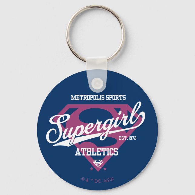 Chaveiro Gráfico de atletismo da Supergirl Metropolis (Frente)