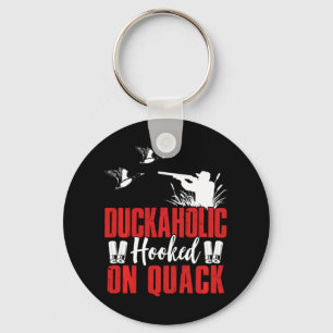 Chaveiro Gráfico de Caça a Duckaholic para Caçador de Patos