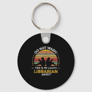 Chaveiro Gráfico de Citação da Biblioteca Funny Bibliotecár