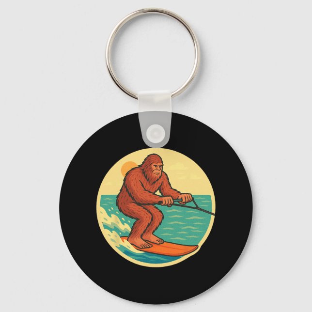 Chaveiro Gráfico de Praia Criptid Criptid de Pé-Grande (Frente)